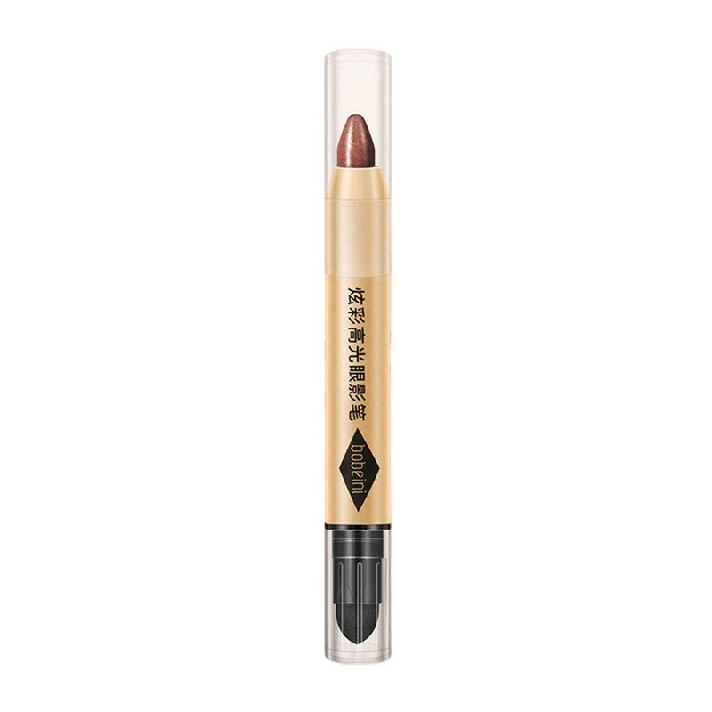 Baibeini Iridescent Highlighter Eyeshadow Stick Dual-Ended Eyeshadow Stick - One swipe creates a pearlescent shimmer for contouring and highlighting.